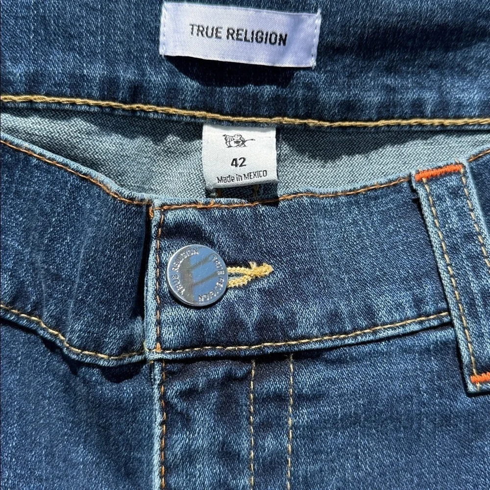NWT True Religion -  Relaxed Slim GENO - no flap- classic indigo - size 42